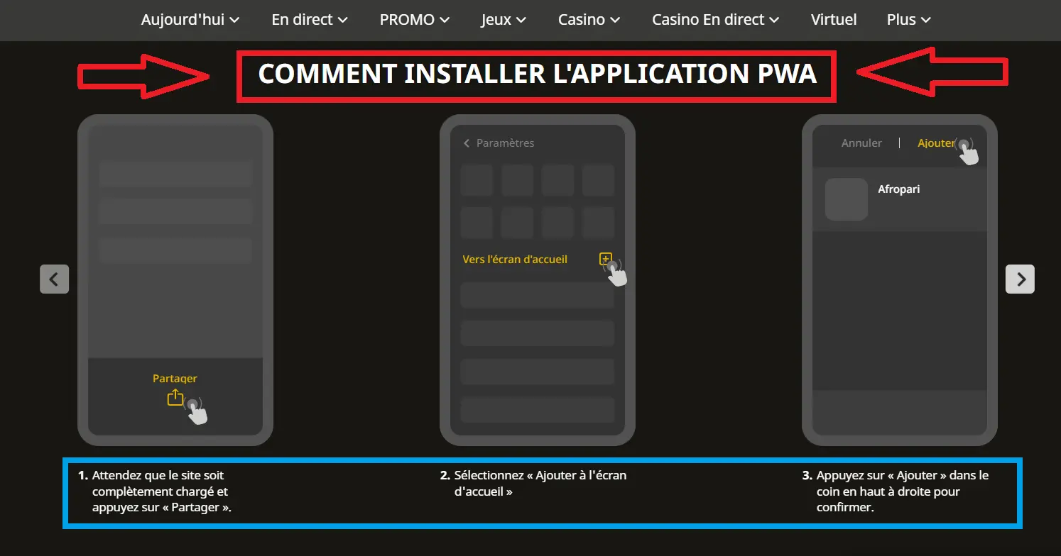Téléchargement et installation sur iPhone Téléchargement et installation sur iPhone